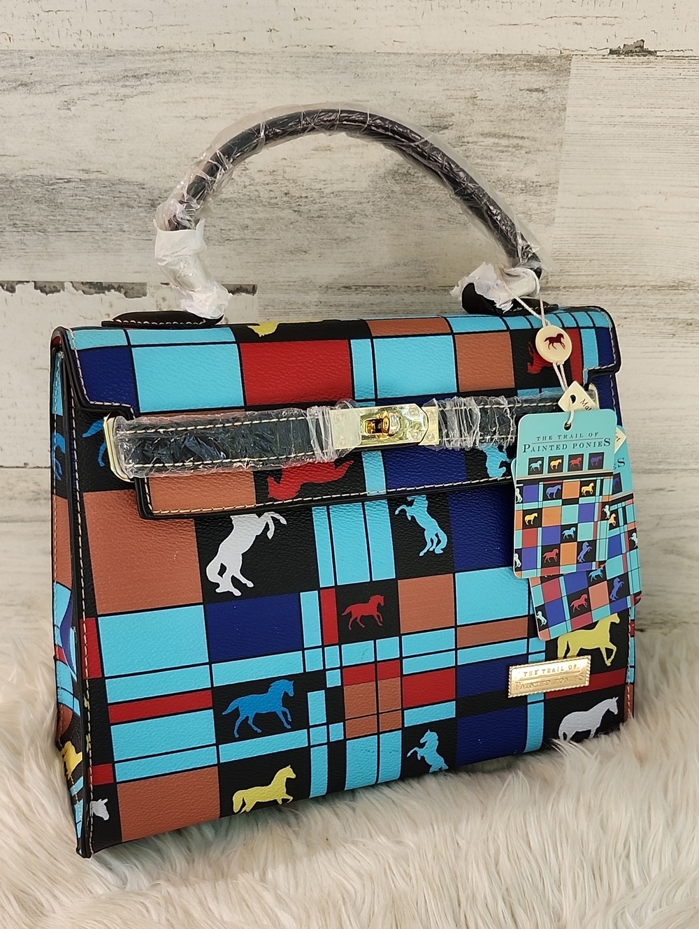 NWT MONTANA WEST LIMITED EDITION "THE TRAIL OF PAINTED PONIES" SATCHEL BAG